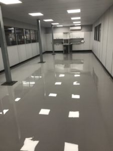 anti-static grey floor