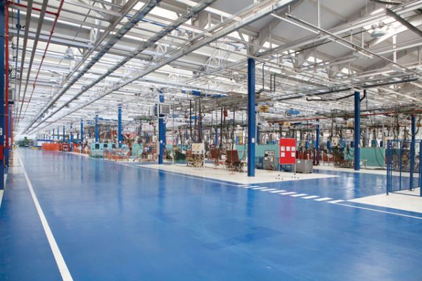 blue high build coating
