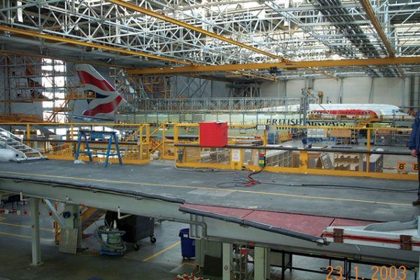 heathrow hangar floor preparation
